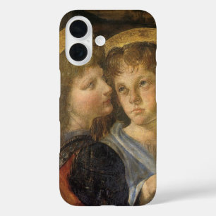 Leonardo da Vinci's Baptism of Christ Angels iPhone 16 Case