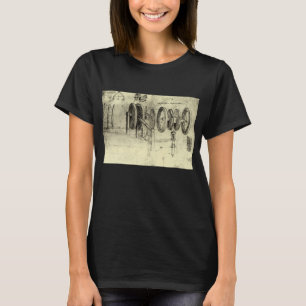 Leonardo da Vinci's Engineering Sketch of a Wheel T-Shirt