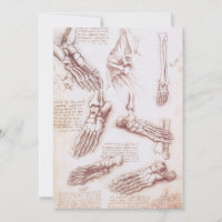 Leonardo da Vinci's Human Anatomy Foot Bones