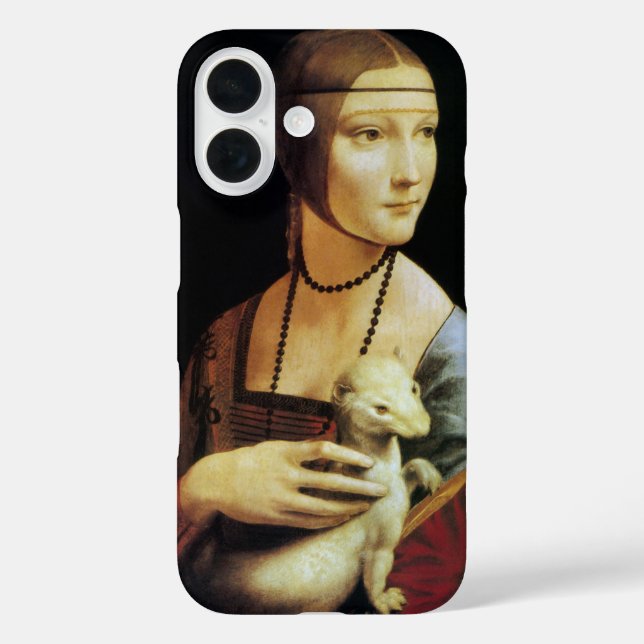Leonardo da Vinci's Lady with an Ermine Case-Mate iPhone Case (Back)
