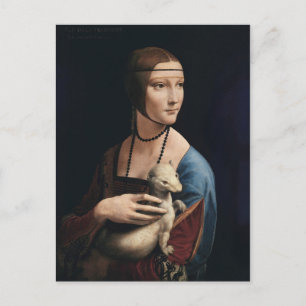 Leonardo da Vinci's Lady with an Ermine Postcard