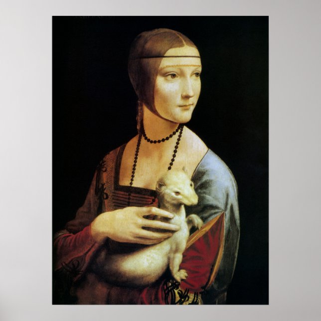 Leonardo da Vinci's Lady with an Ermine Poster (Front)