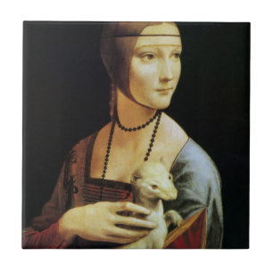 Leonardo da Vinci's Lady with an Ermine Tile