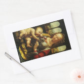 Leonardo da Vinci's Madonna of the Carnation Rectangular Sticker (Envelope)