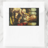 Leonardo da Vinci's Madonna of the Carnation Rectangular Sticker (Bag)