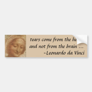 Leonardo da Vinci's Portrait of Saint Anne Study Bumper Sticker
