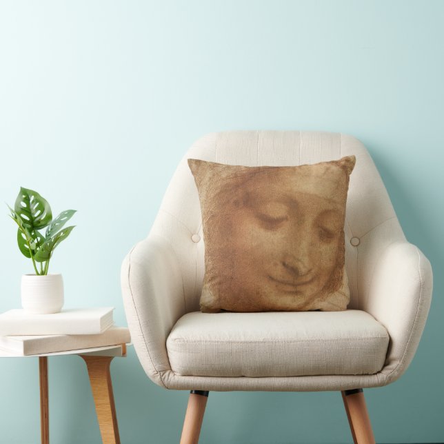 Leonardo da Vinci's Portrait of Saint Anne Study Cushion (Chair)