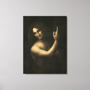 Leonardo da Vinci's Saint John the Baptist (1513-1 Canvas Print