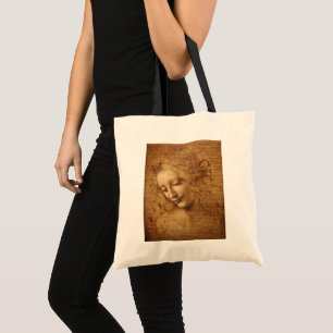 Leonardo da Vinci's Scapigliata, Head of a Woman Tote Bag