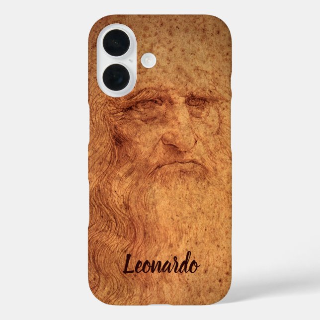 Leonardo da Vinci's Self Portrait, Renaissance Art Case-Mate iPhone Case (Back)