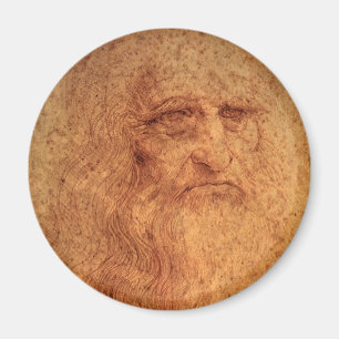 Leonardo da Vinci's Self Portrait, Renaissance Art Magnet