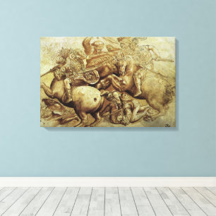 Leonardo da Vinci's The Battle of Anghiari Canvas Print
