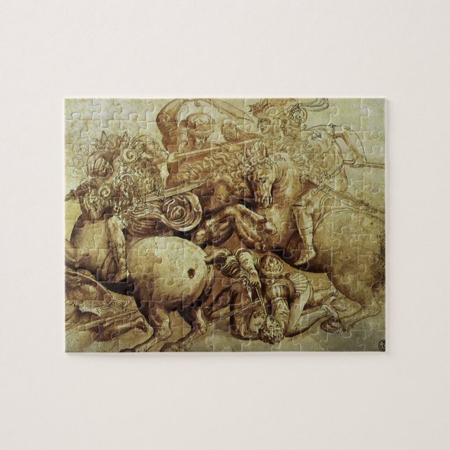 Leonardo da Vinci's The Battle of Anghiari Jigsaw Puzzle (Horizontal)