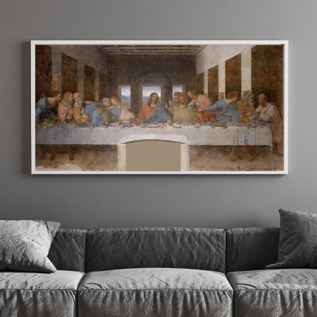 Leonardo da Vinci's The Last Supper (1495-1498) Poster ("Iconic Renaissance Art: The Last Supper by Leonardo da Vinci")