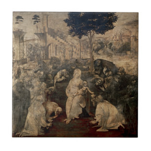 Leonardo da Vinci's Timeles Adoration of the Magi Tile