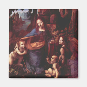 Leonardo da Vinci's Virgin (Madonna) of the Rocks Magnet