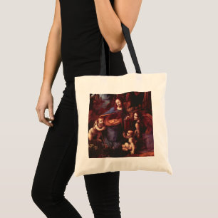 Leonardo da Vinci's Virgin (Madonna) of the Rocks Tote Bag