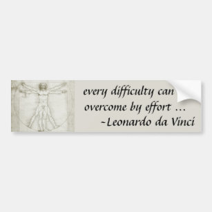 Leonardo da Vinci's Vitruvian Man Bumper Sticker