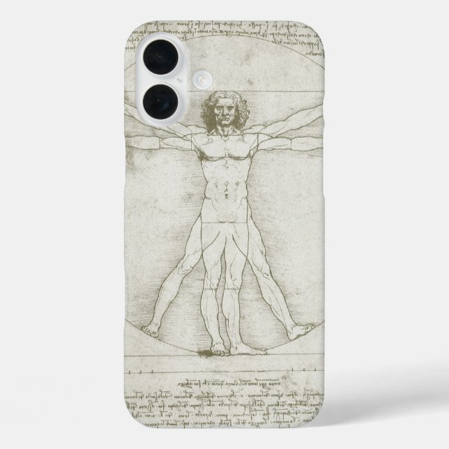 Leonardo da Vinci's Vitruvian Man Case-Mate iPhone Case (Back)