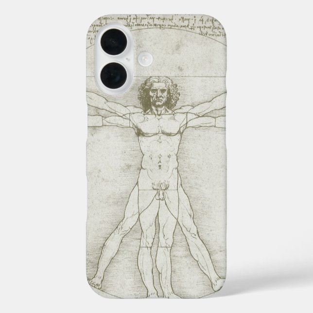 Leonardo da Vinci's Vitruvian Man Case-Mate iPhone Case (Back)