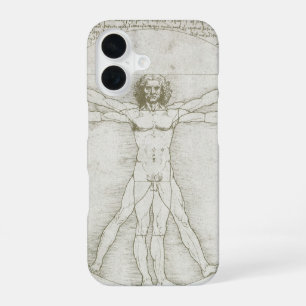 Leonardo da Vinci's Vitruvian Man iPhone 16 Case