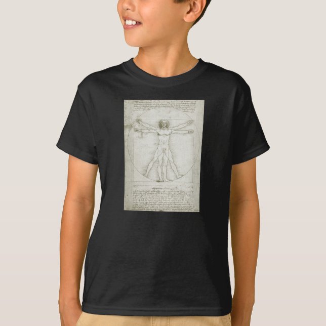 Leonardo da Vinci's Vitruvian Man T-Shirt (Front)