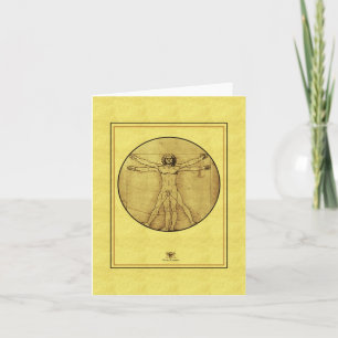 Leonardo de vinci  "Vitruvian Man" Card