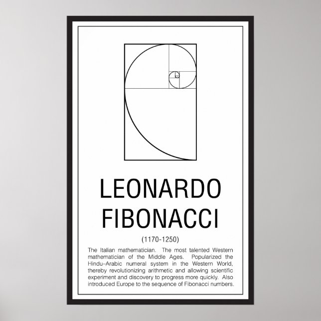Leonardo Fibonacci Poster (Front)