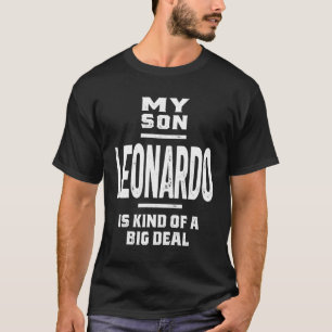 Leonardo Personalised Name Birthday Gift T-Shirt