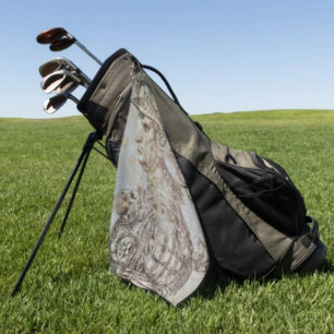 Leonardo’s Helmeted Warrior  Golf Towel