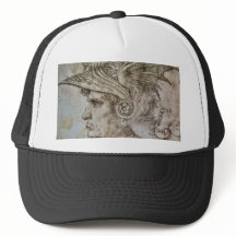 Leonardo’s Helmeted Warrior Trucker Hat