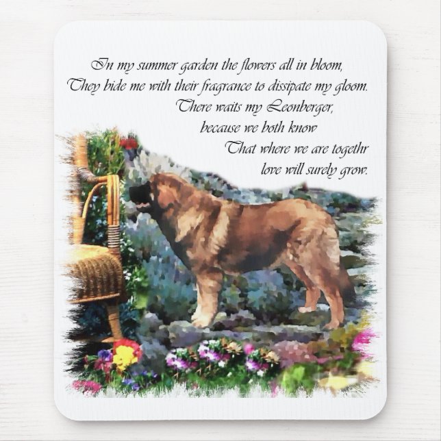 Leonberger Art Gifts Mouse Pad (Front)