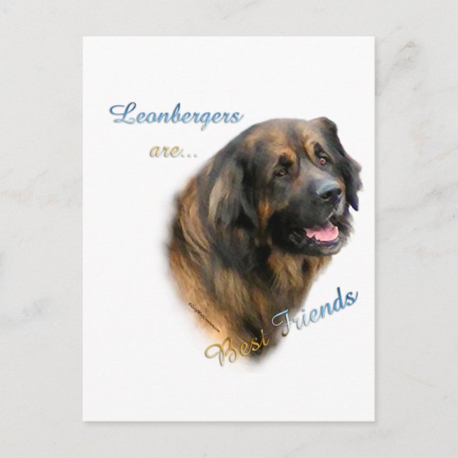 Leonberger Best Friend 2 Postcard (Front)