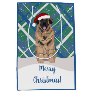 Leonberger Christmas Medium Gift Bag