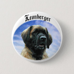 Leonberger Clouds 6 Cm Round Badge