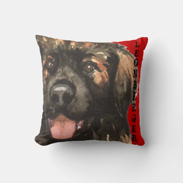 Leonberger Colour Block Cushion (Front)
