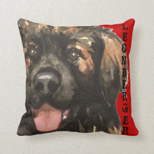 Leonberger Colour Block Cushion