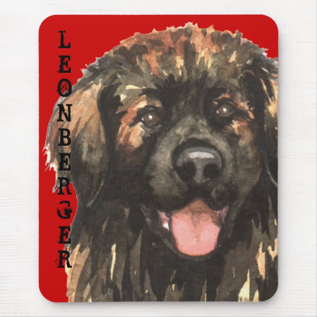 Leonberger Colour Block Mouse Pad (Front)