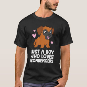 Leonberger Dog Boy Just A Boy Who Loves Leonberger T-Shirt