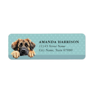 Leonberger Dog Return Address Labels
