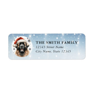 Leonberger Dog Return Address Labels