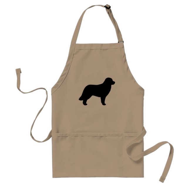 Leonberger Dog Silhouette Standard Apron (Front)