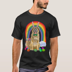 Leonberger Easter Eggs Bunny Dog T-Shirt