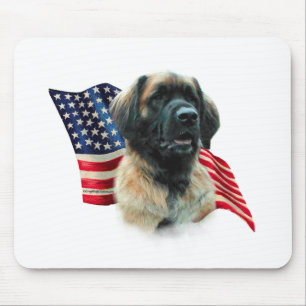 Leonberger Flag Mouse Pad