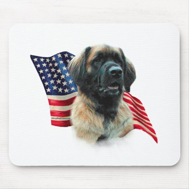 Leonberger Flag Mouse Pad (Front)