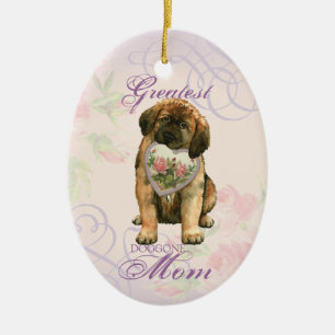 Leonberger Heart Mum Ceramic Ornament