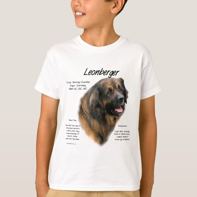 Leonberger History Design T-Shirt (Front)