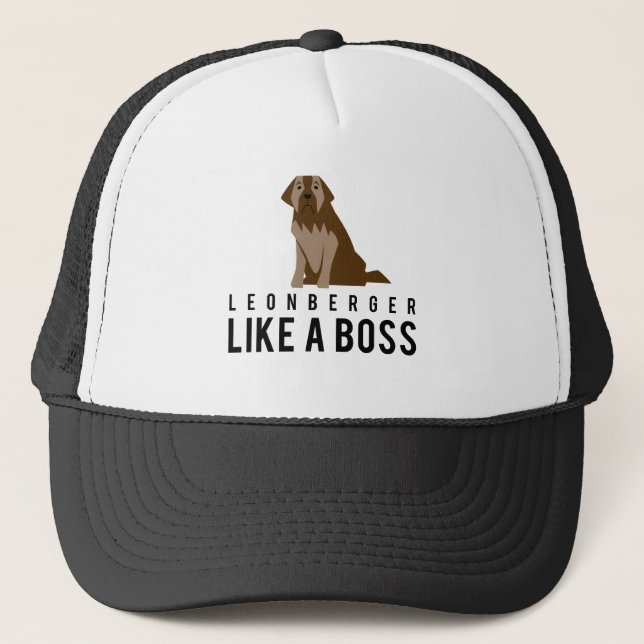 Leonberger, Like a Boss Trucker Hat (Front)