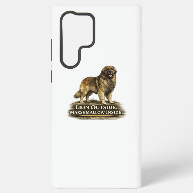 Leonberger – Lion Outside Marshmallow Inside Samsung Galaxy S22 Ultra Case (Back)