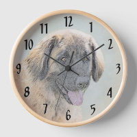 Leonberger Painting - Cute Original Dog Art
